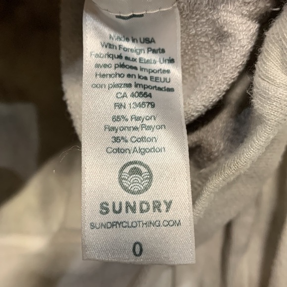 SUNDRY FOR EVEREVE TIE DYE CREWNECK TOP XS - Picture 3 of 5